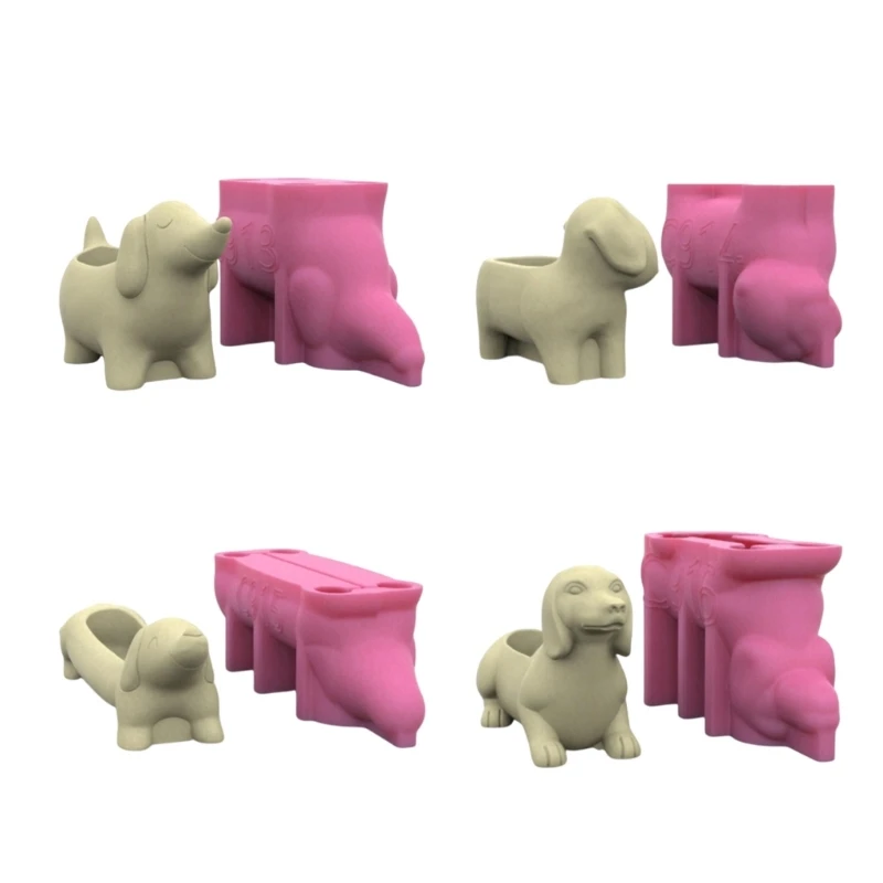 Y4QE Silicone Flower Vase Mold Dachshund Dog Flexible Ornament Molds Silicone Flowerpot Mold Planter Molds for Planter
Y4QE Silicone Flower Vase Mold Dachshund Dog Flexible Ornament Molds Silicone Flowerpot Mold Planter Molds for Planter
