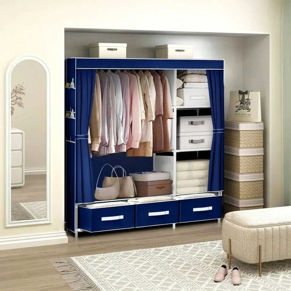 Lightweight Wardrobe, Fabric Wardrobe, Portable Wardrobe With Cover, Portable Wardrobe, Portable Shelves, Tubular Wardrobe With
Lightweight Wardrobe, Fabric Wardrobe, Portable Wardrobe With Cover, Portable Wardrobe, Portable Shelves, Tubular Wardrobe With