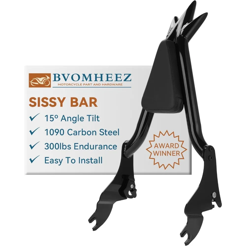 Sissy Bar for Harley Touring, Detachable Motorcycle Passenger Backrest Compatible with Harley Davidson 2009-2024 Touring Street
Sissy Bar for Harley Touring, Detachable Motorcycle Passenger Backrest Compatible with Harley Davidson 2009-2024 Touring Street