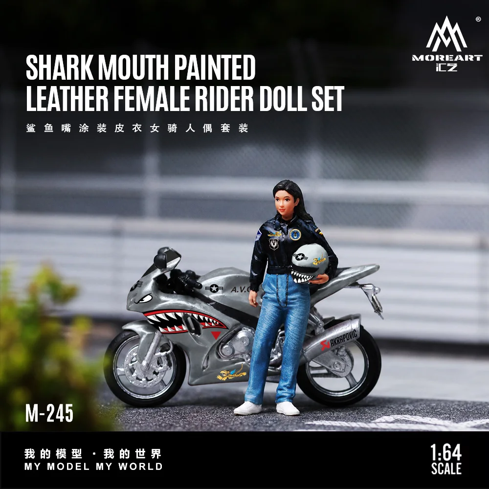 *Pre-Order*MoreArt 1:64 Shark Mouth Paint Leather Jacket Biker Girl & Motorcycle Resin Figure Set Diorama Model
*Pre-Order*MoreArt 1:64 Shark Mouth Paint Leather Jacket Biker Girl & Motorcycle Resin Figure Set Diorama Model