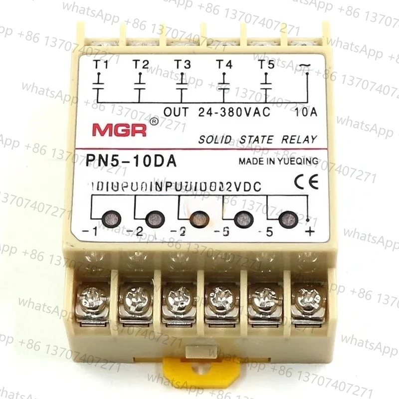 PN5-10DA 5 групп DIN-рейка SSR Quintuplicate Пять входов 3 ~ 32 В постоянного тока Выход 24 ~ 380 В переменного тока Однофазное твердотельное реле постоянного тока
PN5-10DA 5 групп DIN-рейка SSR Quintuplicate Пять входов 3 ~ 32 В постоянного тока Выход 24 ~ 380 В переменного тока Однофазное твердотельное реле постоянного тока
