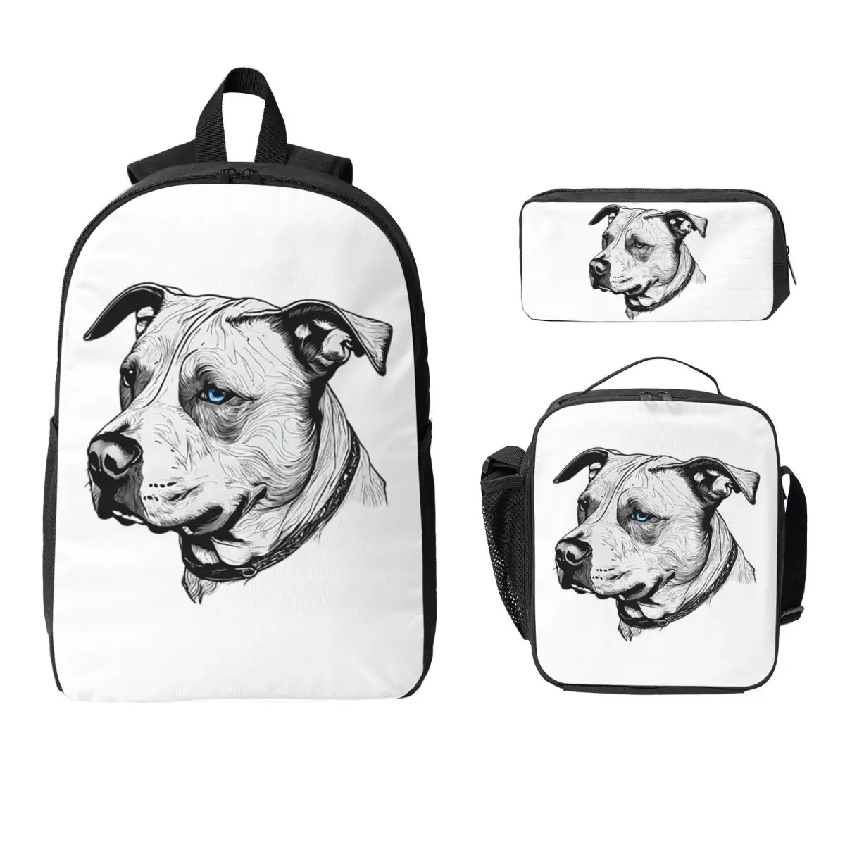 Minimalist Line Pitbull With Blue Eyes Backpack BookBag School Bag Laptop Shoulder Bags 3ps Insulated Lunch Bag Pencil Case
Minimalist Line Pitbull With Blue Eyes Backpack BookBag School Bag Laptop Shoulder Bags 3ps Insulated Lunch Bag Pencil Case