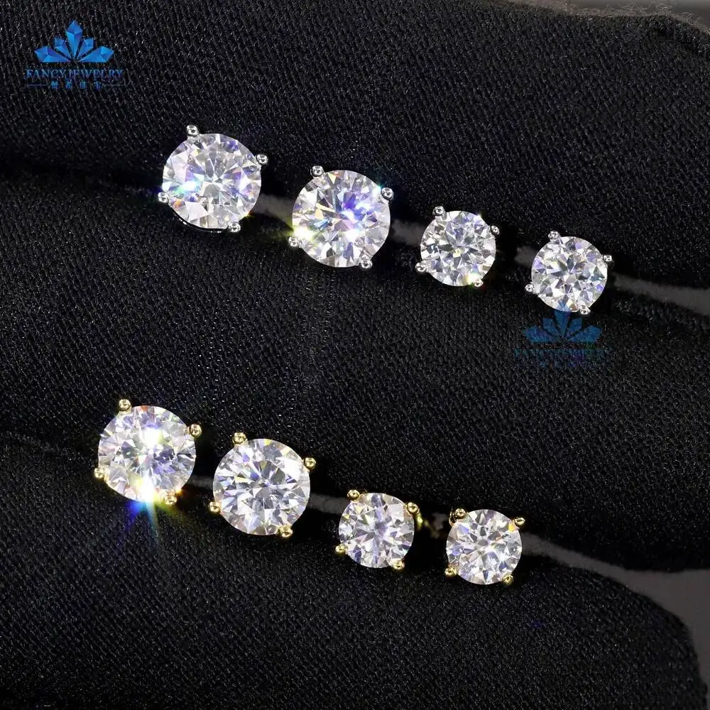 2026 Classic Style Girl Present Gift 5mm 6.5mm 8mm Round Shape Pass Diamond Tester Moissanite Stud Earrings 925 Sterling Silver
2026 Classic Style Girl Present Gift 5mm 6.5mm 8mm Round Shape Pass Diamond Tester Moissanite Stud Earrings 925 Sterling Silver