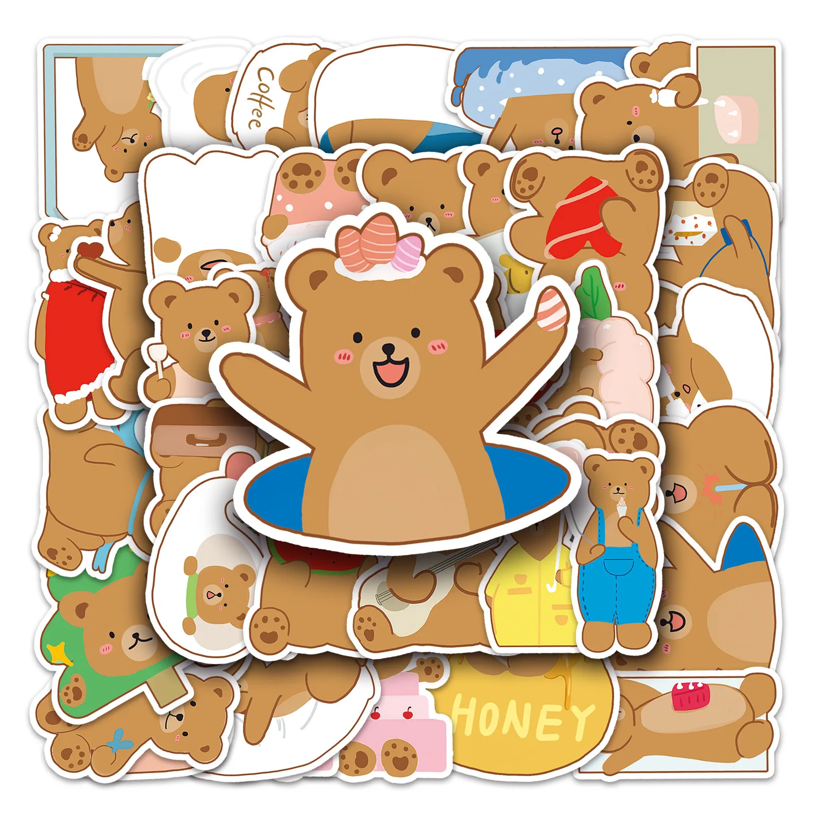 10/50PCS Hand-drawn Bear Cartoon Animal Daily Material Decoration Suitcase Mobile Case Handbook Waterproof Sticker Kids Toy
10/50PCS Hand-drawn Bear Cartoon Animal Daily Material Decoration Suitcase Mobile Case Handbook Waterproof Sticker Kids Toy