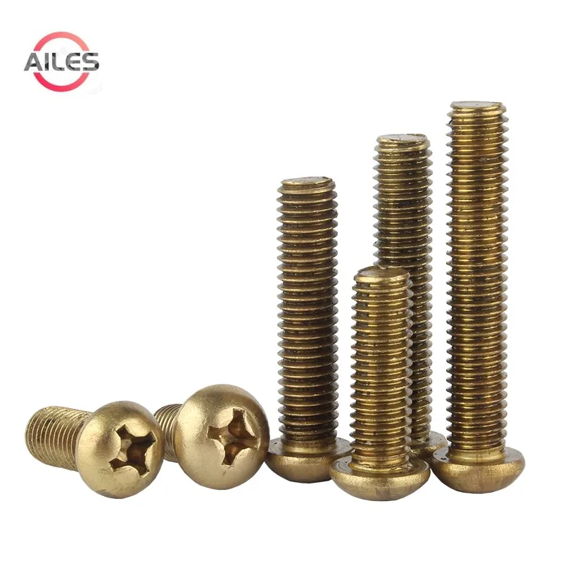 M2 M2.5 M3 M4 M5 M6 M8 Pure Copper Solid Brass Round Pan Head Cross Recessed Phillips Screws Bolts
M2 M2.5 M3 M4 M5 M6 M8 Pure Copper Solid Brass Round Pan Head Cross Recessed Phillips Screws Bolts