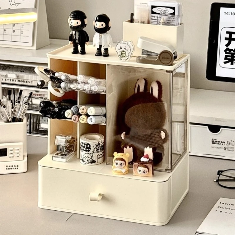 2 in 1 Desktop Stationery Organizer Storage Box Acrylic Transparent Figure Doll Display Box Single Small Ornaments Storage Rack
2 in 1 Desktop Stationery Organizer Storage Box Acrylic Transparent Figure Doll Display Box Single Small Ornaments Storage Rack
