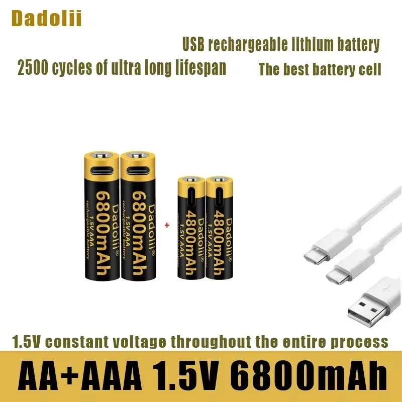 2025 Dadoli оригинальная литий-ионная аккумуляторная батарея USB, батарея AA+AAA 1,5 В, 6800 мАч/литий-ионная, игрушка, MP3-плеер, клавиатура
2025 Dadoli оригинальная литий-ионная аккумуляторная батарея USB, батарея AA+AAA 1,5 В, 6800 мАч/литий-ионная, игрушка, MP3-плеер, клавиатура