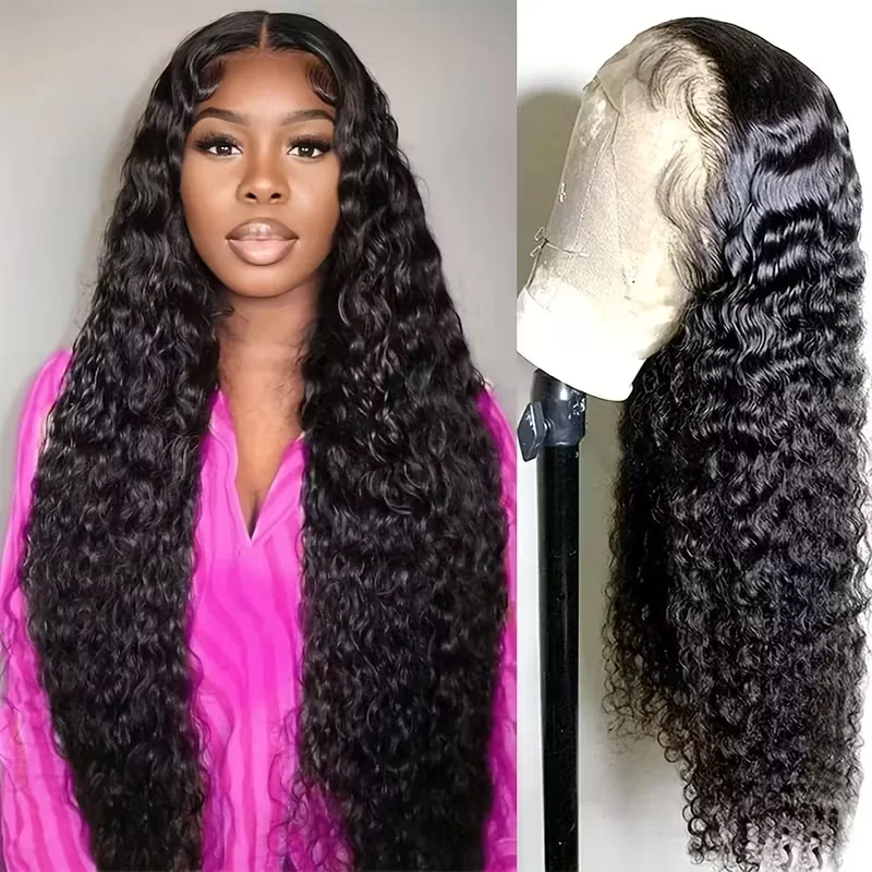 Deep Wave Frontal Wig Transparent 13x4 13x6 HD Lace Frontal Human Hair Wigs 40 Inch Curly Human Hair Lace Frontal Wigs For Women
Deep Wave Frontal Wig Transparent 13x4 13x6 HD Lace Frontal Human Hair Wigs 40 Inch Curly Human Hair Lace Frontal Wigs For Women