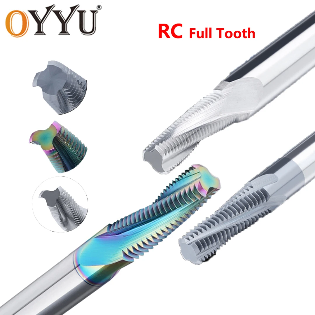 OYYU Inch RC Full Tooth Thread Milling Cutter Carbide Endmill 1/16"x28 1/8"x28 Machining External Internal Threading Tools Shank
OYYU Inch RC Full Tooth Thread Milling Cutter Carbide Endmill 1/16"x28 1/8"x28 Machining External Internal Threading Tools Shank