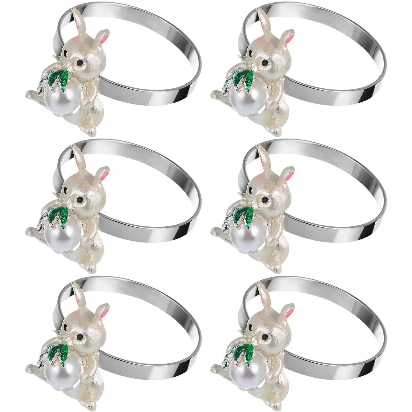 6 Pcs Silver White Napkin Rings Elegant Decorative Serviette Holders for Party Hotel Banquet Reusable Alloy Dining
6 Pcs Silver White Napkin Rings Elegant Decorative Serviette Holders for Party Hotel Banquet Reusable Alloy Dining