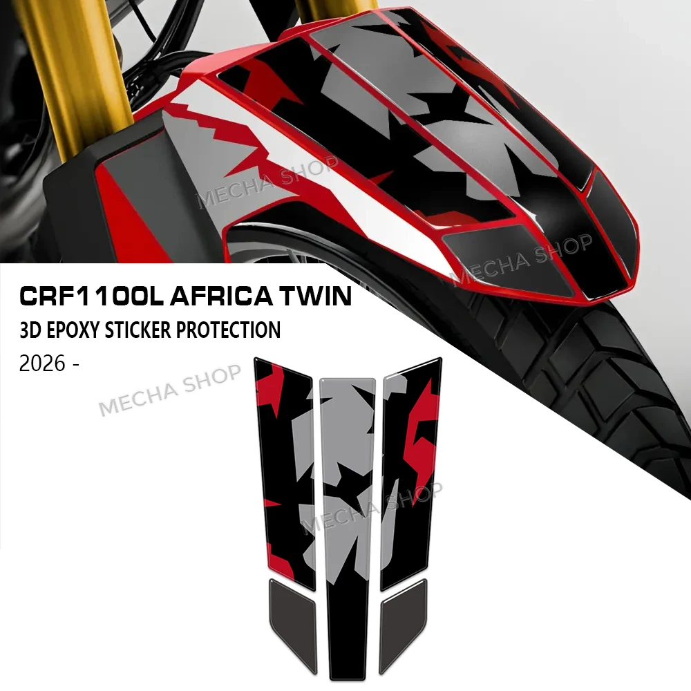For Africa Twin CRF1100L 2022-2026 3D Resin Sticker Protection Kit Fender Graphic Decal
For Africa Twin CRF1100L 2022-2026 3D Resin Sticker Protection Kit Fender Graphic Decal