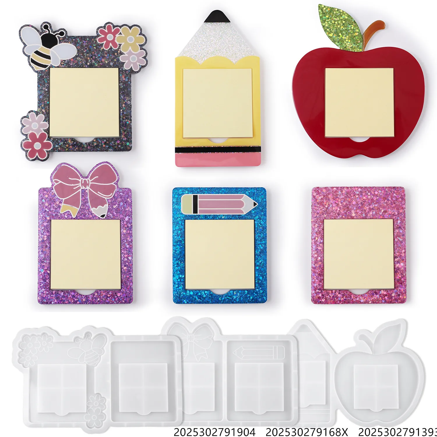 Epoxy Resin Sticky Note Organizer with Bee & Mirror Design for Pencil Holder, Memo Storage, Creative Stationery Craft Supplies
Epoxy Resin Sticky Note Organizer with Bee & Mirror Design for Pencil Holder, Memo Storage, Creative Stationery Craft Supplies