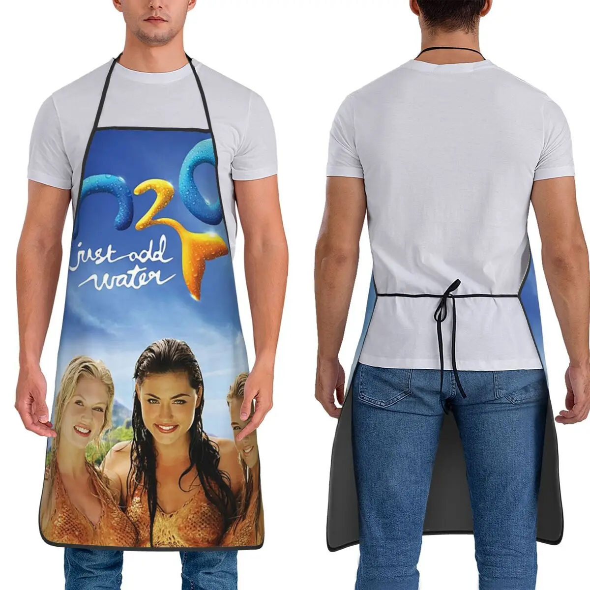 H20 Just Add Water Movie Apron Chef Cooking Tablier Waterproof Bib Kitchen Cleaning Pinafore for Women Men Gardening
H20 Just Add Water Movie Apron Chef Cooking Tablier Waterproof Bib Kitchen Cleaning Pinafore for Women Men Gardening