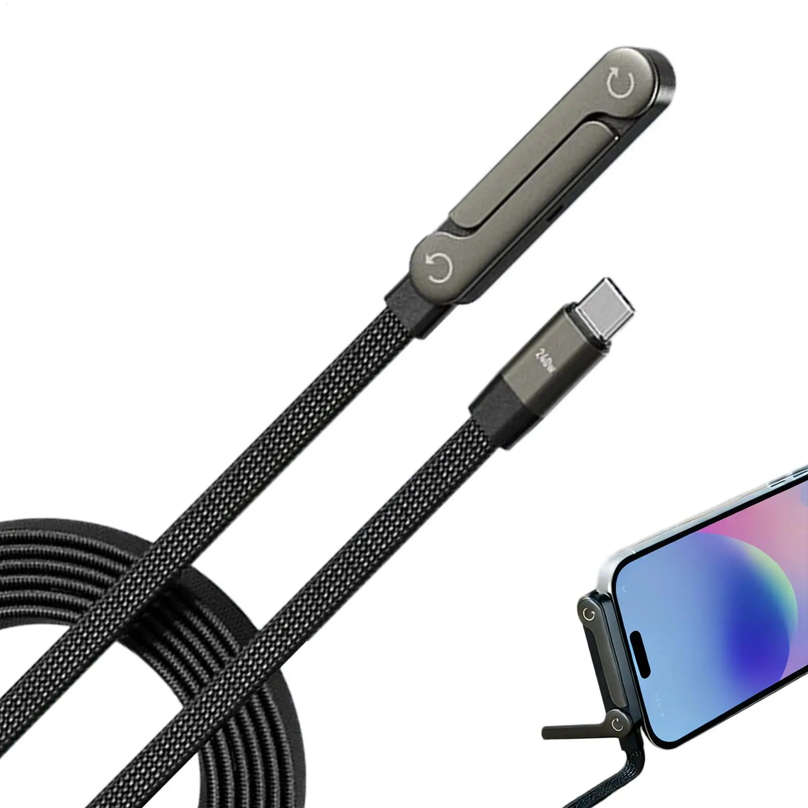 Невидимый держатель-зарядное устройство 240 Вт, держатель для телефона, кабель для передачи данных 2-в-1, подходит для смартфонов, кабель для быстрой зарядки и передачи данных
Невидимый держатель-зарядное устройство 240 Вт, держатель для телефона, кабель для передачи данных 2-в-1, подходит для смартфонов, кабель для быстрой зарядки и передачи данных