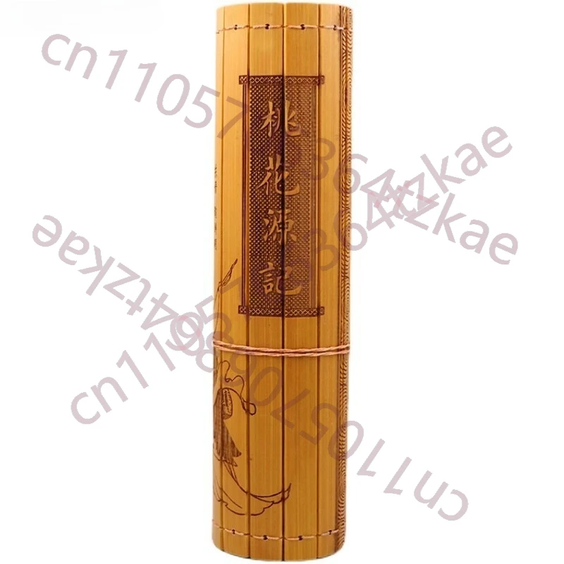 Peach Blossom Spring Bamboo Slips Chinese Cultural Characteristic Handicrafts
Peach Blossom Spring Bamboo Slips Chinese Cultural Characteristic Handicrafts