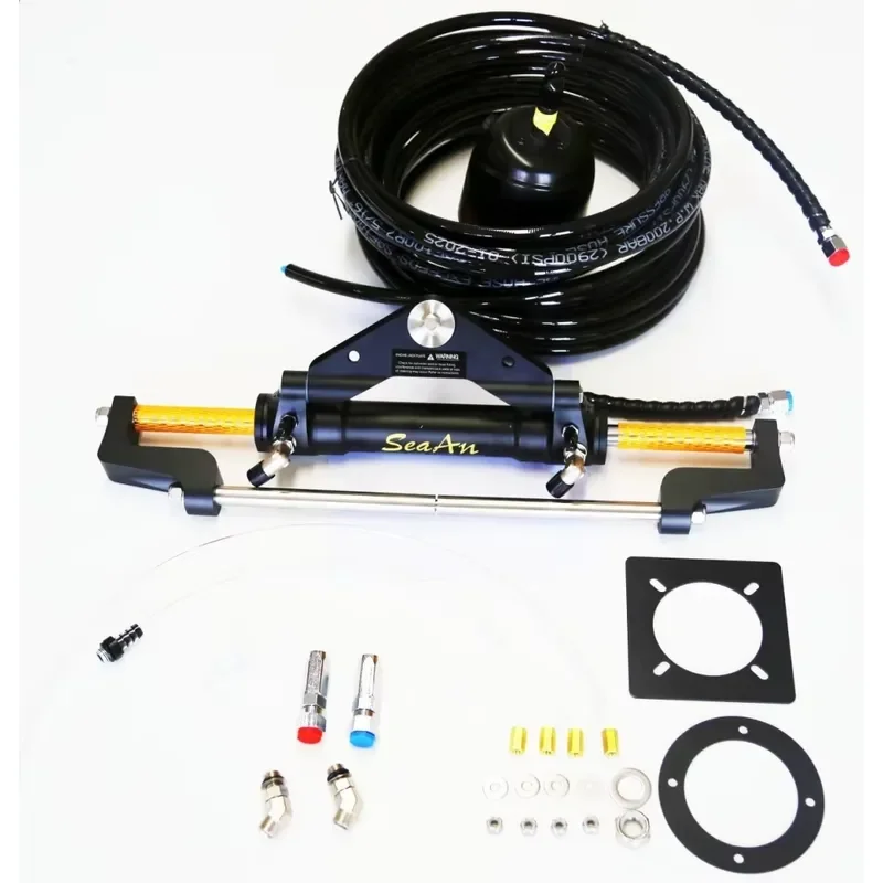 Marine hydraulic steering system for outboard 300 with pump, cylinder, hose kit
Marine hydraulic steering system for outboard 300 with pump, cylinder, hose kit