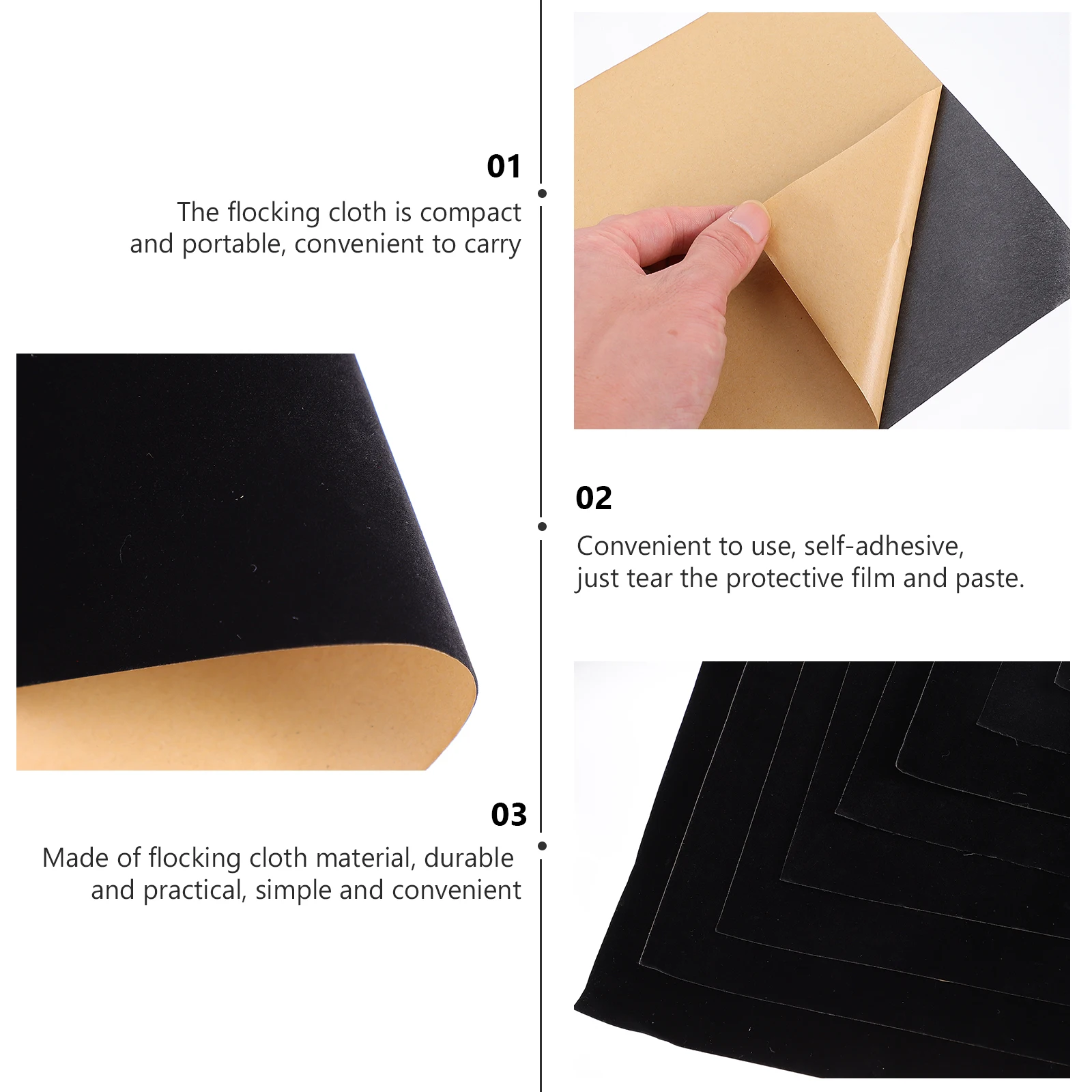 10pcs Self Adhesive Flocking Liner For Jewelry Box Display Pad Sticky Sheets Decorative Fabric Protector Handicraft Material
10pcs Self Adhesive Flocking Liner For Jewelry Box Display Pad Sticky Sheets Decorative Fabric Protector Handicraft Material