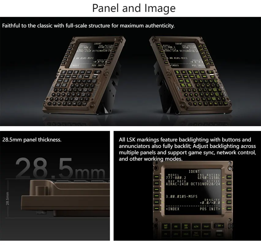 WINWING Flight Simulator CDU PMDG Civil Aviation Control Panel Boeing 777 PFP 7 Suitable for X-Plane MSFS
WINWING Flight Simulator CDU PMDG Civil Aviation Control Panel Boeing 777 PFP 7 Suitable for X-Plane MSFS