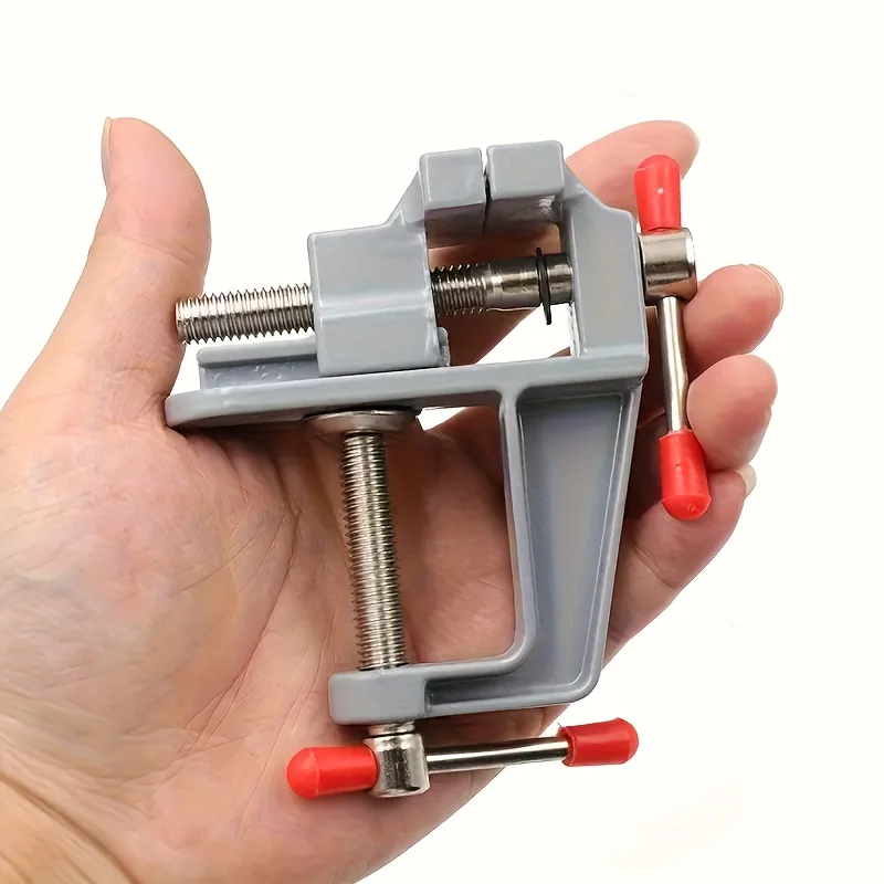 1 Piece Aluminum Alloy Mini Vise, Small Bench Vise, Flat Vise, Small Desktop Household Vise Suitable for DIY Jewelry Making, Electronics Repair Enthusiasts, and Small Workshop Metal Clamping Devices
1 Piece Aluminum Alloy Mini Vise, Small Bench Vise, Flat Vise, Small Desktop Household Vise Suitable for DIY Jewelry Making, Electronics Repair Enthusiasts, and Small Workshop Metal Clamping Devices