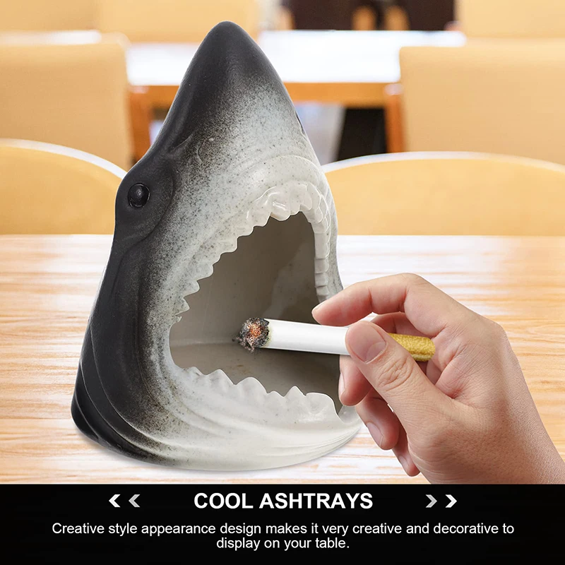 Creative Shark Ceramic Ashtray Desktop Ornament Multifunctional Storage Box Entrance Key Storage Tank
Creative Shark Ceramic Ashtray Desktop Ornament Multifunctional Storage Box Entrance Key Storage Tank