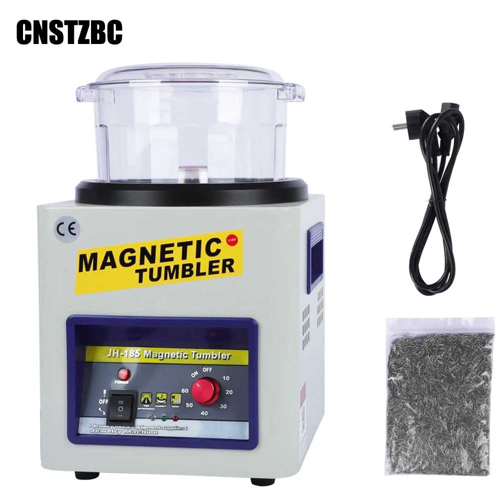 Magnetic Tumbler JH-185 Jewelry Polishing Machine 2000 rpm with Adjustable Speed for Jewellery Gold
Magnetic Tumbler JH-185 Jewelry Polishing Machine 2000 rpm with Adjustable Speed for Jewellery Gold