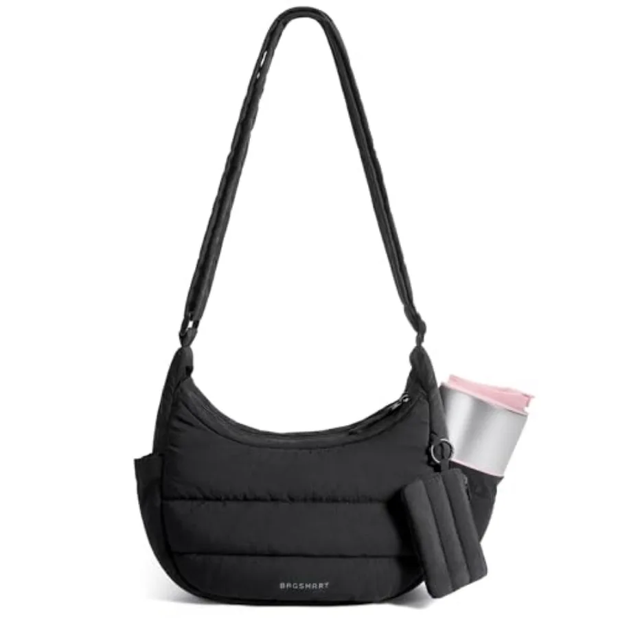 BAGSMART Crossbody Purses for Women with Adjustable Strap, Small Puffer Hobo Bags, Compact Fluffy Shoulder Handbags Pouch
BAGSMART Crossbody Purses for Women with Adjustable Strap, Small Puffer Hobo Bags, Compact Fluffy Shoulder Handbags Pouch