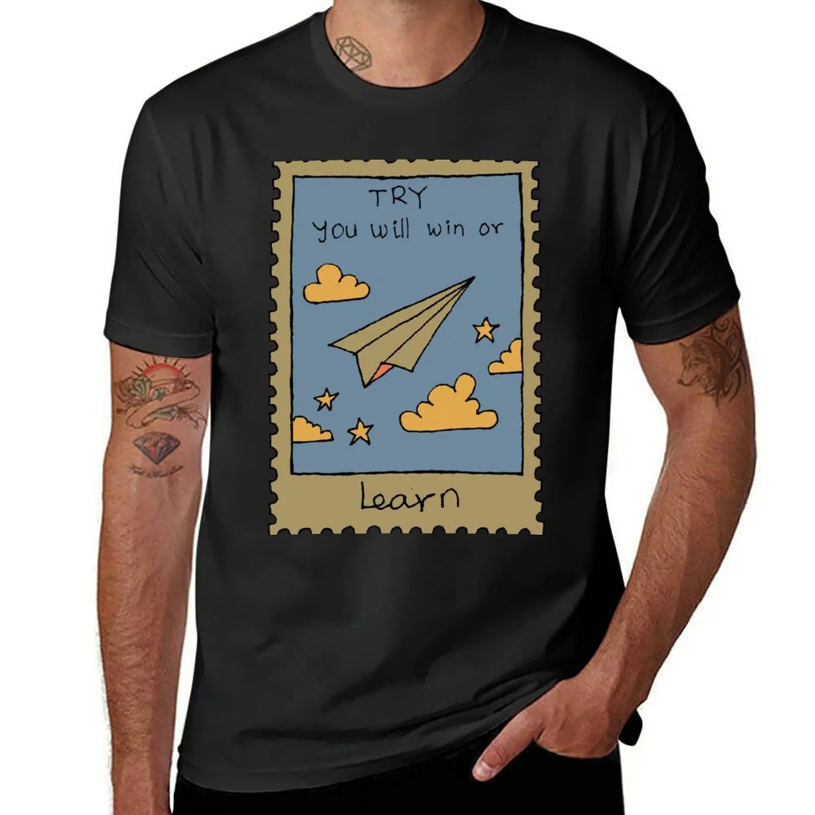 Try win or learn stamp hand drawn illustration T-Shirt oversizeds oversized cute clothes plain heavy weight t shirts for men
Try win or learn stamp hand drawn illustration T-Shirt oversizeds oversized cute clothes plain heavy weight t shirts for men