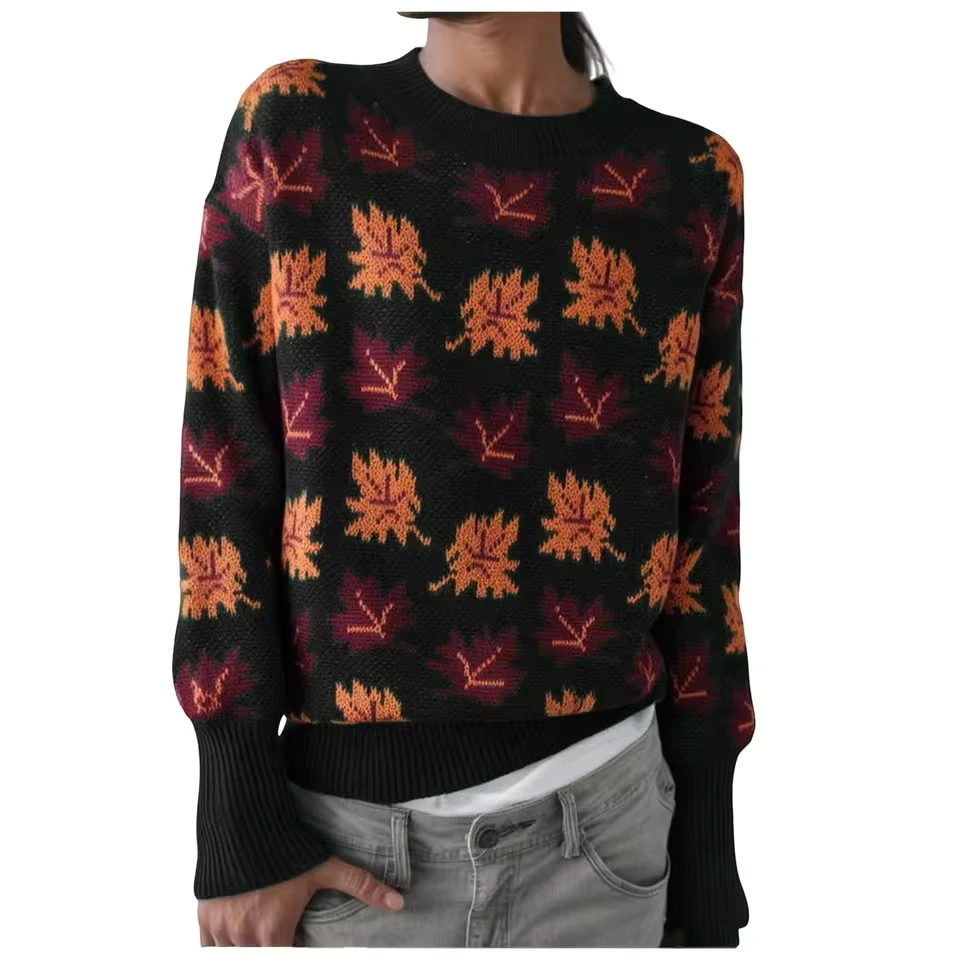 Women Casual Leopard Print Knitted Pullover Sweaters Long Sleeve Crew Neck Cute Hearts 2025 Autumn New Casual Lady Tops Knitwear
Women Casual Leopard Print Knitted Pullover Sweaters Long Sleeve Crew Neck Cute Hearts 2025 Autumn New Casual Lady Tops Knitwear