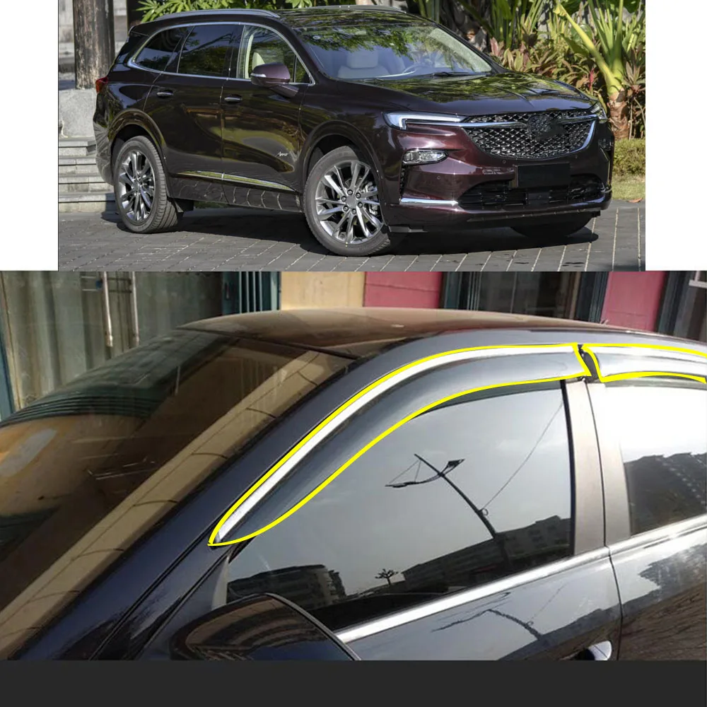 Car Body Styling Sticker Plastic Window Glass Wind Visor Rain/Sun Guard Vent Parts For BUICK Enclave 2020 2021 2022
Car Body Styling Sticker Plastic Window Glass Wind Visor Rain/Sun Guard Vent Parts For BUICK Enclave 2020 2021 2022