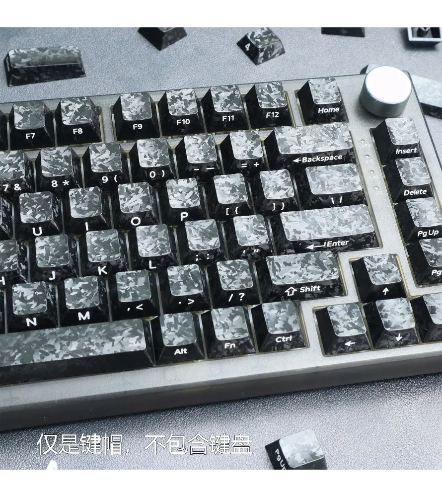 Keycap Personality Keycap Forged carbon texture Side engraved characters wooting magnetic axis Mechanical keyboard
Keycap Personality Keycap Forged carbon texture Side engraved characters wooting magnetic axis Mechanical keyboard