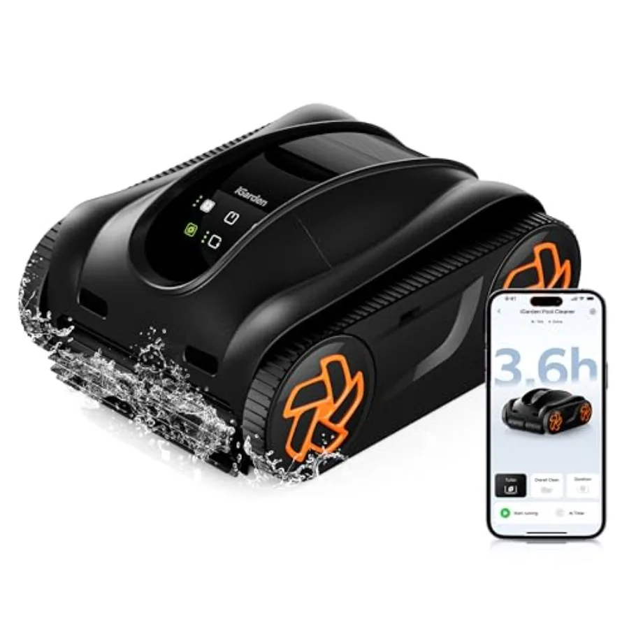 4-in-1 Robotic Pool Cleaner 3.6H Cordless Pool Vacuum for Inground Above Ground Pools Touchscreen APP Control Smart Navigation
4-in-1 Robotic Pool Cleaner 3.6H Cordless Pool Vacuum for Inground Above Ground Pools Touchscreen APP Control Smart Navigation