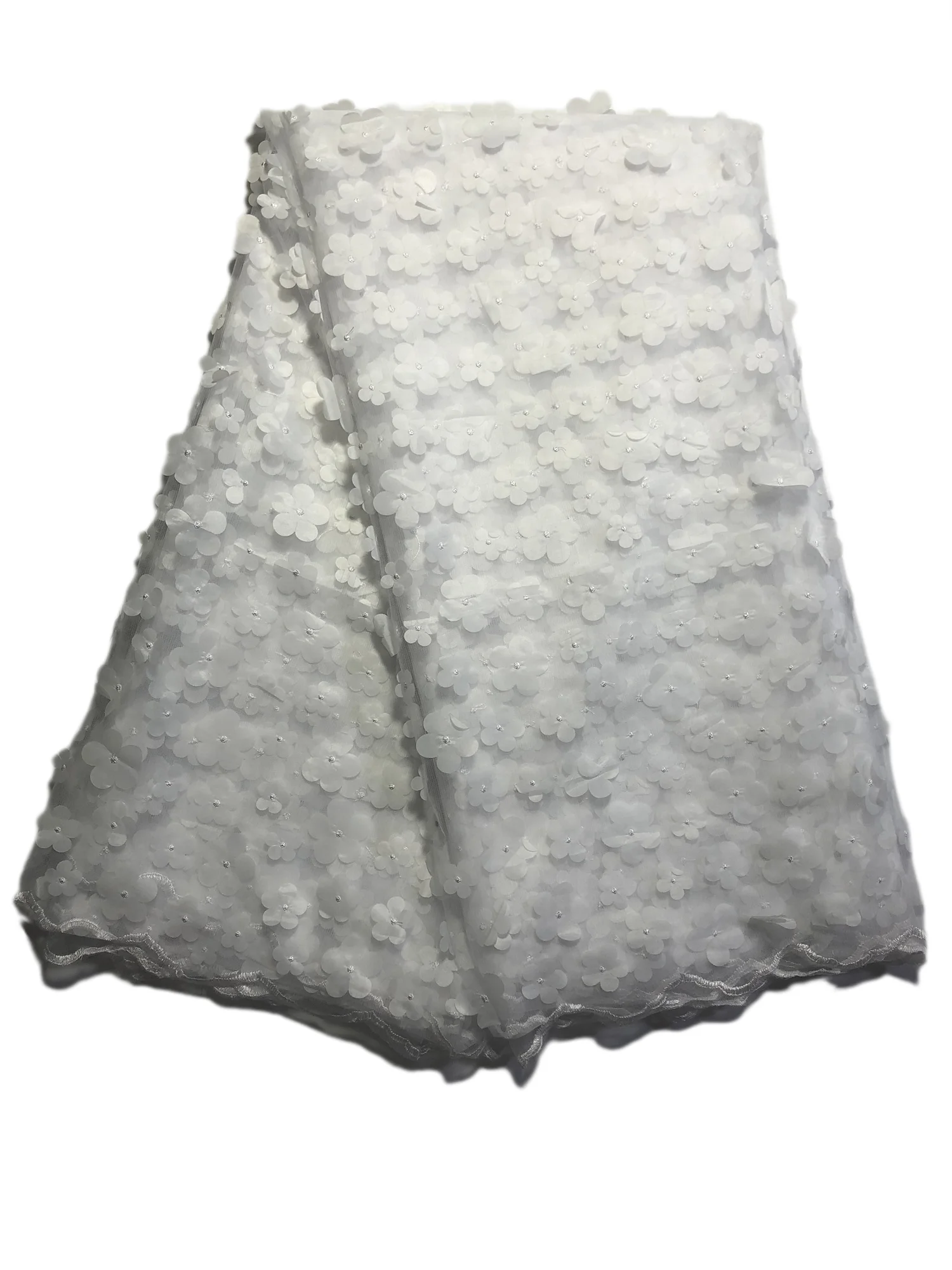 Wholesale White African Lace Fabric 2024 High Quality New Nigerian 3D Big Flower Tulle Lace Fabric For Party Dress 5 Yards/Lot
Wholesale White African Lace Fabric 2024 High Quality New Nigerian 3D Big Flower Tulle Lace Fabric For Party Dress 5 Yards/Lot