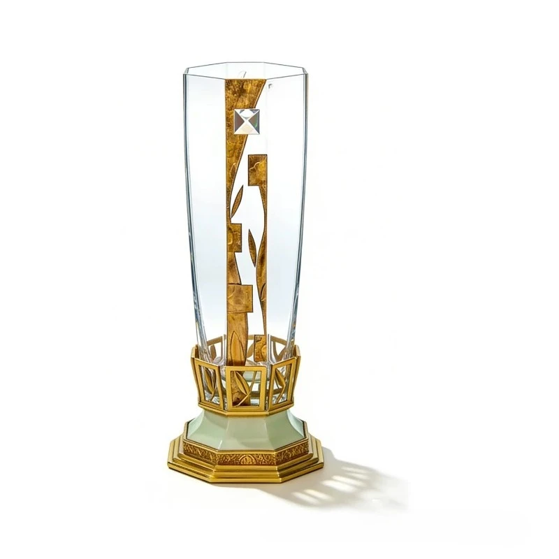 High-grade imported crystal glass vase living room flower arrangement French medieval flower ornament
High-grade imported crystal glass vase living room flower arrangement French medieval flower ornament