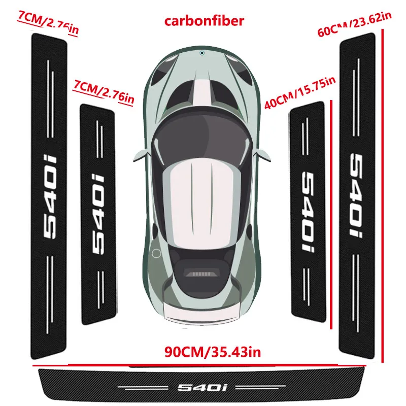 Car Door Sill Protection Scuff Plate For BMW 5 Series 540i Badge F11 F10 F07 GT5 M5 G30 G31 G38 Trunk Bumper Anti Scratch Strips
Car Door Sill Protection Scuff Plate For BMW 5 Series 540i Badge F11 F10 F07 GT5 M5 G30 G31 G38 Trunk Bumper Anti Scratch Strips
