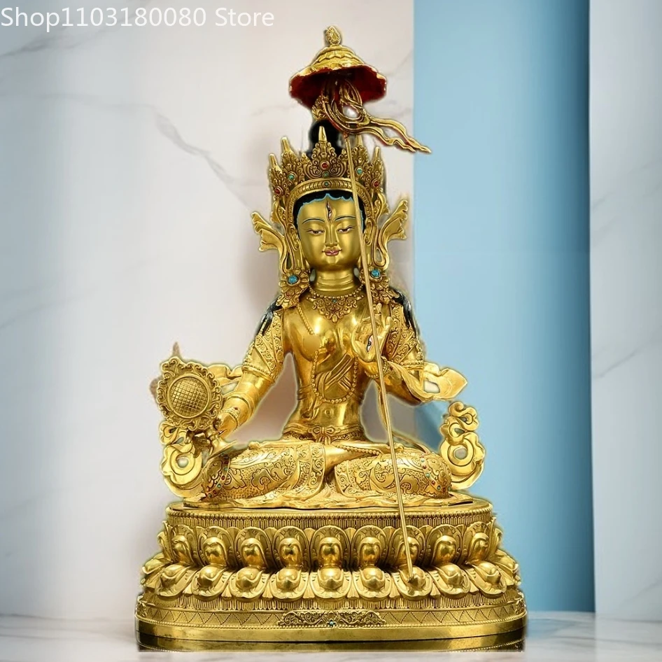 47cm Copper brass gilding maha sitatapatra Buddha statue Tibet buddhism White Umbrella Mother-Buddha sculpture For Temple Home
47cm Copper brass gilding maha sitatapatra Buddha statue Tibet buddhism White Umbrella Mother-Buddha sculpture For Temple Home