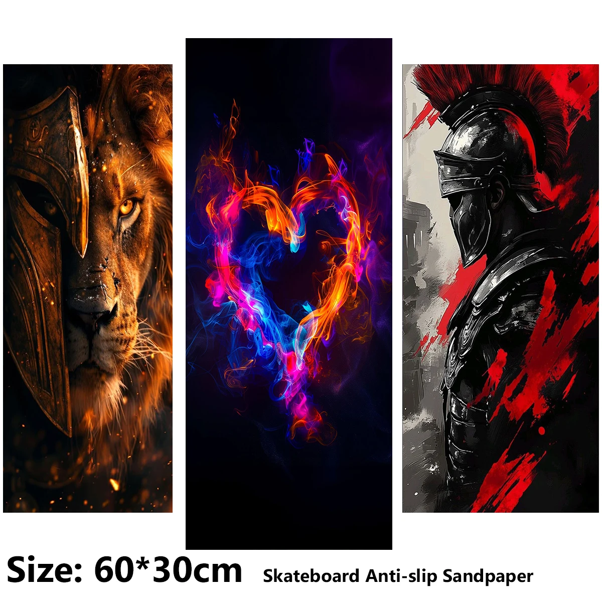 Electric Scooter Anti-slip Sticker Sandpaper Skateboard GripTape Sheet 60*30cm Love Armor Lion Pattern
Electric Scooter Anti-slip Sticker Sandpaper Skateboard GripTape Sheet 60*30cm Love Armor Lion Pattern