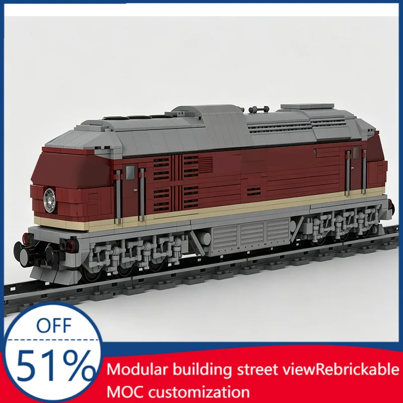NEW 1523PCS Diesel Locomotive BR132 Version 1 MOC Train Model Custom Building Blocks Assembly Educational Set Toy Gift Children
NEW 1523PCS Diesel Locomotive BR132 Version 1 MOC Train Model Custom Building Blocks Assembly Educational Set Toy Gift Children