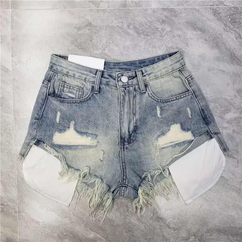 Summer Women High Waist Jean Shorts Y2K 2000s Ripped Denim Hot Pants Grunge Kpop Harajuku American Retro New Woman Shorts Jeans
Summer Women High Waist Jean Shorts Y2K 2000s Ripped Denim Hot Pants Grunge Kpop Harajuku American Retro New Woman Shorts Jeans