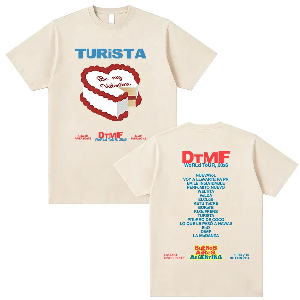 Rapper Bad Bunny Graphic T-shirt DeBi TiRAR MaS FOToS DTMF World Tour 2026 T-shirts Men Women Fashion Hip Hop Pop Music T Shirts
Rapper Bad Bunny Graphic T-shirt DeBi TiRAR MaS FOToS DTMF World Tour 2026 T-shirts Men Women Fashion Hip Hop Pop Music T Shirts