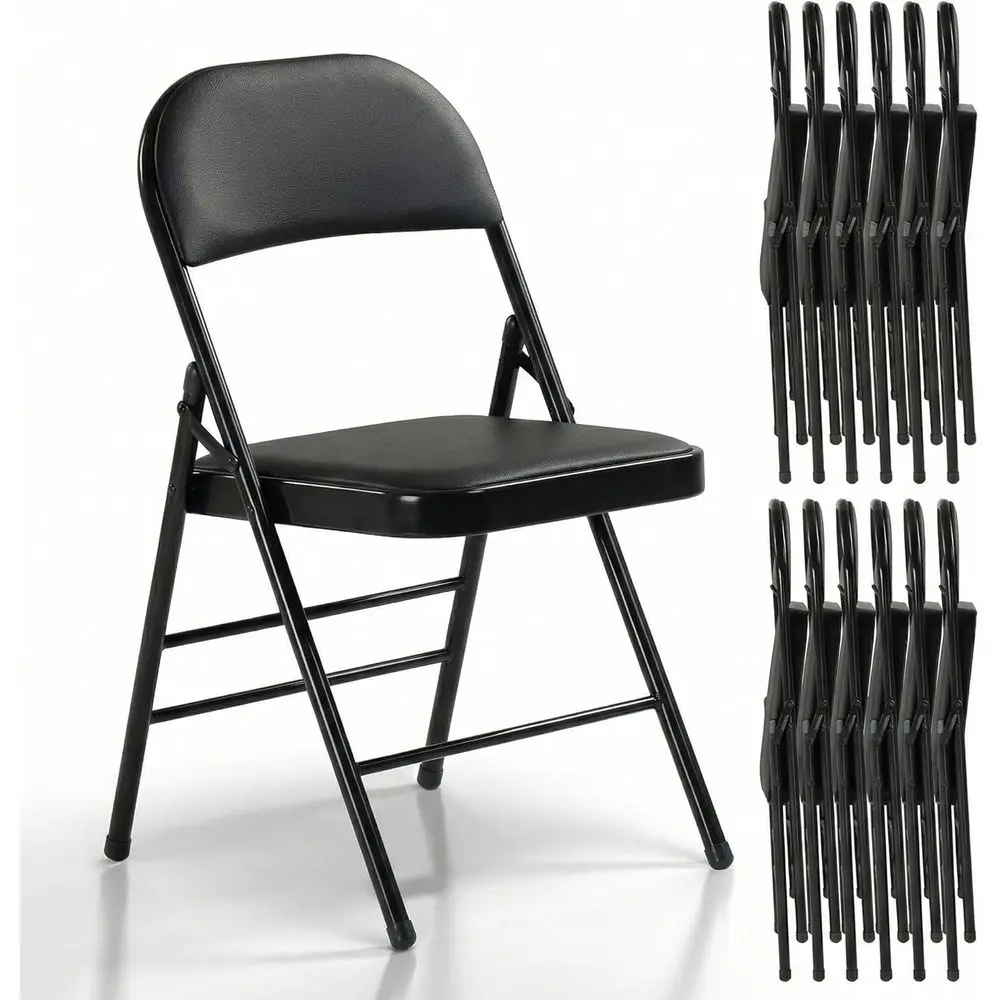 12 Pack olding Chairs with Padded Cushion, Upgrade Heavy Duty oldable Chair or Indoor & Outdoor, Portable Stackable Commercial S
12 Pack olding Chairs with Padded Cushion, Upgrade Heavy Duty oldable Chair or Indoor & Outdoor, Portable Stackable Commercial S