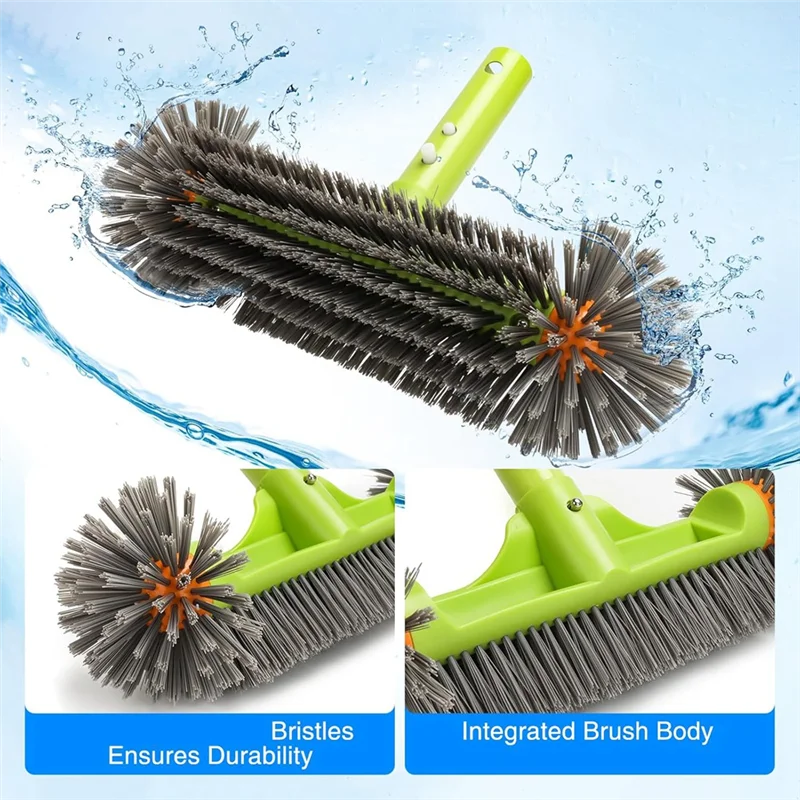 FYBL-Pool Brush Head With Round Ends, 13Inch Pool Brush For Cleaning Pool Walls Pool Brush With EZ Clip
FYBL-Pool Brush Head With Round Ends, 13Inch Pool Brush For Cleaning Pool Walls Pool Brush With EZ Clip