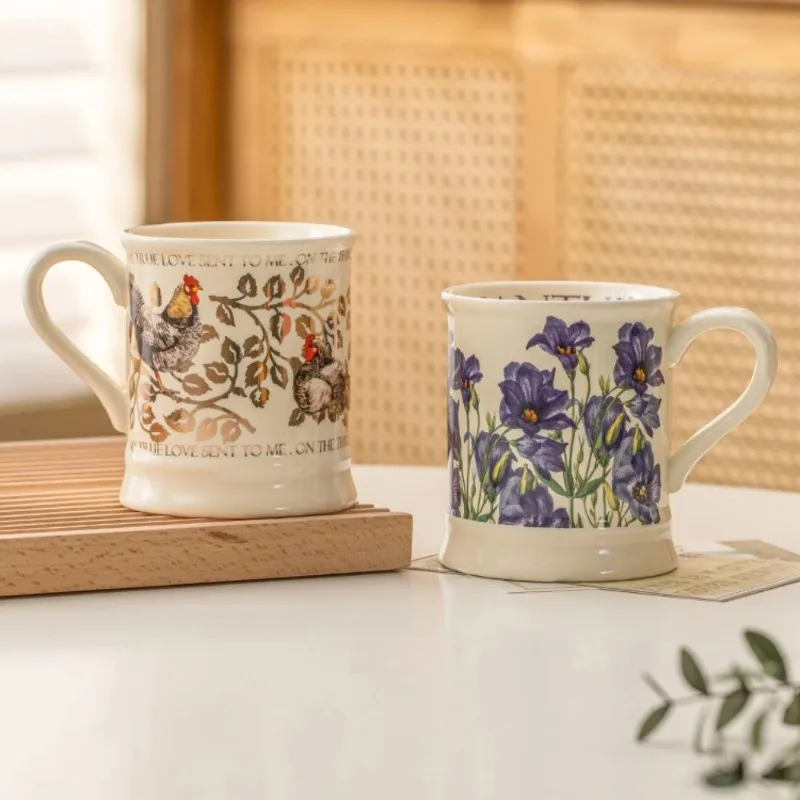 350ML Retro French Coffee Mug Ceramics Large Capacity Breakfast Oatmeal Milk Tea Cup Microwave Safe Coffee Mug with Gift Box
350ML Retro French Coffee Mug Ceramics Large Capacity Breakfast Oatmeal Milk Tea Cup Microwave Safe Coffee Mug with Gift Box