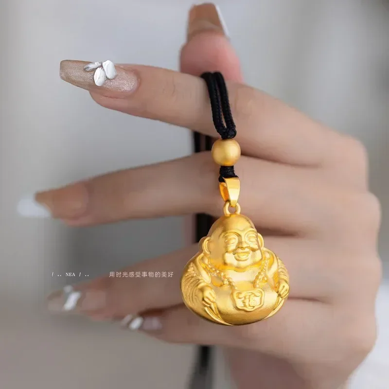 9999 Real Gold 24K Gold Ancient Law Big Belly Buddha Maitreya Buddha, Fu Character Hollow Laughing Chain Men's Women's Pendant
9999 Real Gold 24K Gold Ancient Law Big Belly Buddha Maitreya Buddha, Fu Character Hollow Laughing Chain Men's Women's Pendant
