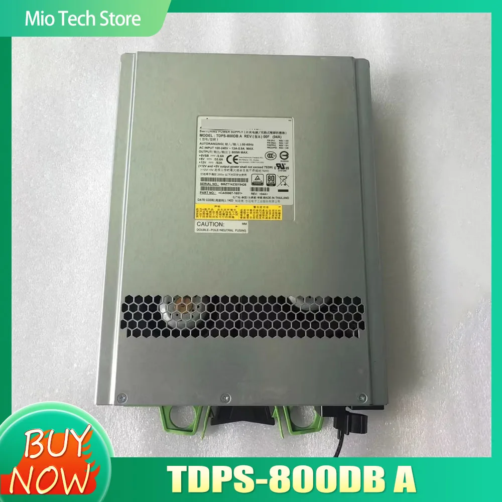 TDPS-800DB A для Fuji-tsu DX100 200 500 S3 Блок питания 800 Вт CA05967-1651 TDPS-800DBA
TDPS-800DB A для Fuji-tsu DX100 200 500 S3 Блок питания 800 Вт CA05967-1651 TDPS-800DBA