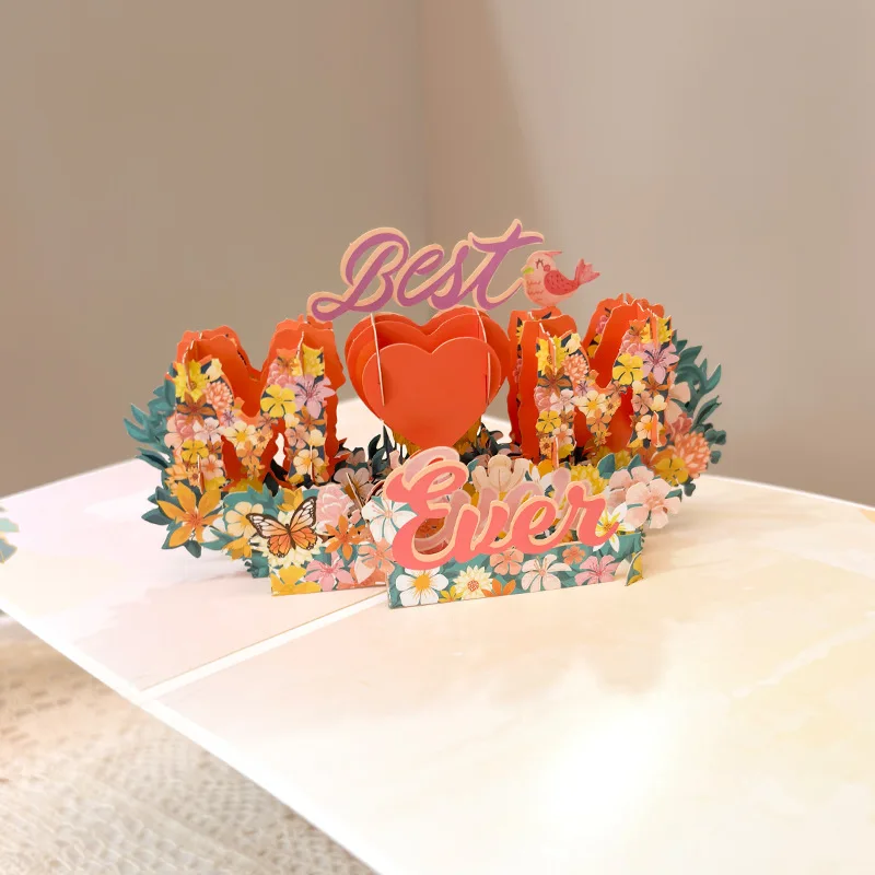 3D Pop-Up Mother's Day Card MOM Gift Card Happy Birthday Paper-Cut Greeting Card
3D Pop-Up Mother's Day Card MOM Gift Card Happy Birthday Paper-Cut Greeting Card