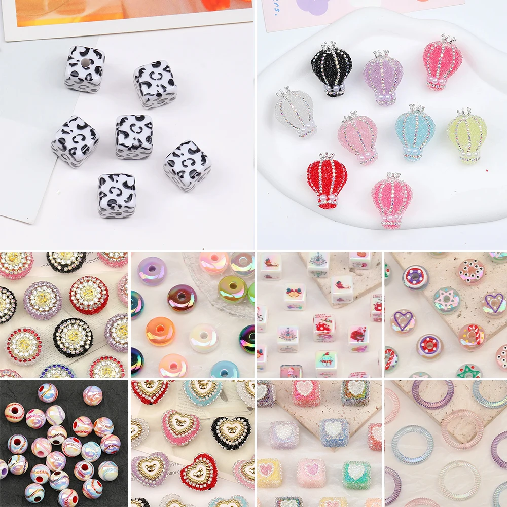Cordial Design DIY Acrylic Beads/Bag Hanger Fancy Beads/Various Shape/Jewelry Findings & Components/Rhinestone Aurora Effect
Cordial Design DIY Acrylic Beads/Bag Hanger Fancy Beads/Various Shape/Jewelry Findings & Components/Rhinestone Aurora Effect