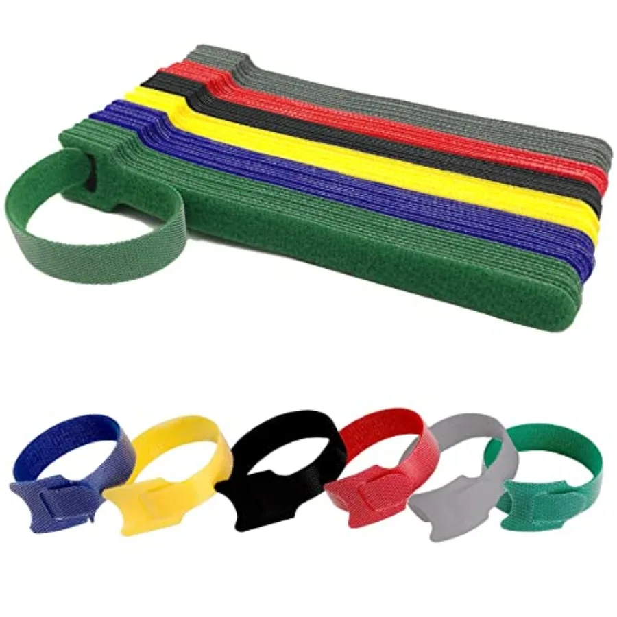 Organize Your Cables with 60PCS Reusable Fastening Velcro Cable Ties - 6 Inch Cable Management Ties in 6 Colors, Adjustable Cor
Organize Your Cables with 60PCS Reusable Fastening Velcro Cable Ties - 6 Inch Cable Management Ties in 6 Colors, Adjustable Cor