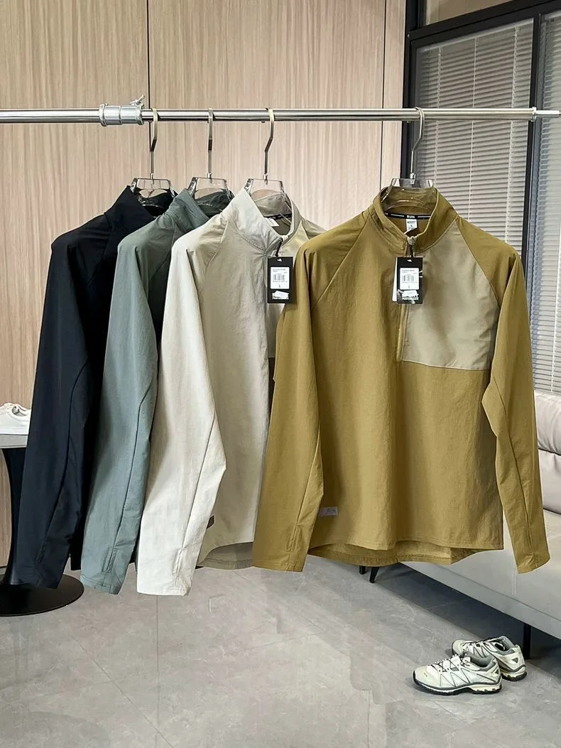 Outdoor Quick Dry Half Zip Pullover Jacket 2025 Men Sports Running Fitness Cycling Long Sleeve T-Shirt Men Clothing
Outdoor Quick Dry Half Zip Pullover Jacket 2025 Men Sports Running Fitness Cycling Long Sleeve T-Shirt Men Clothing