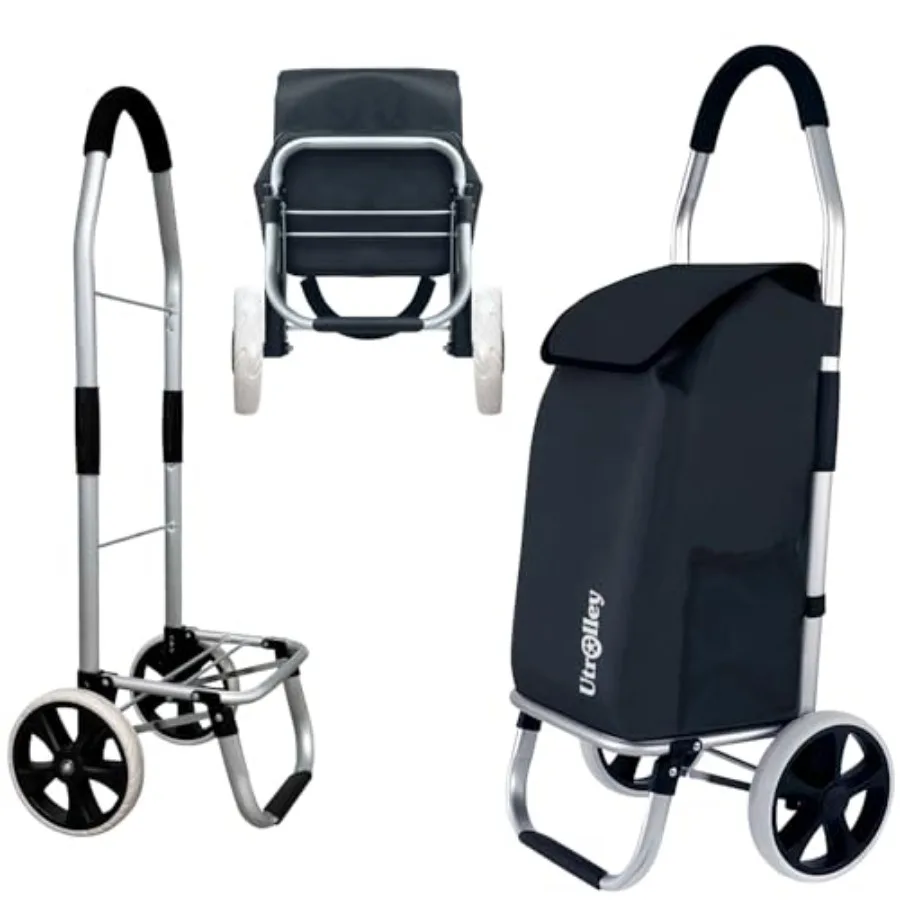 Ultra-Lightweight Foldable Grocery Cart with 40L Capacity, Soft Rolling Wheels, Removable Insulated Bag Multi-Purpose Personal
Ultra-Lightweight Foldable Grocery Cart with 40L Capacity, Soft Rolling Wheels, Removable Insulated Bag Multi-Purpose Personal