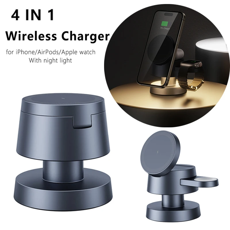 3 in 1 Wireless Charger For iPhone 16 15 14 13 12 Fast Charging Station for Apple Watch 10 9 8 7 6 5 4 Airpods 2 3 Pro
3 in 1 Wireless Charger For iPhone 16 15 14 13 12 Fast Charging Station for Apple Watch 10 9 8 7 6 5 4 Airpods 2 3 Pro